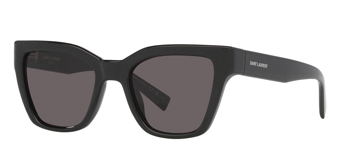 Saint Laurent SL 641 001 Cat-Eye Plastic Black Sunglasses with Grey Lens