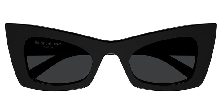 Saint Laurent SL 702 001 Cat-Eye Plastic Black Sunglasses with Grey Lens