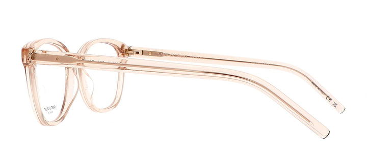Saint Laurent SL M113O 003 Round Plastic Nude Eyeglasses with Clear Lens