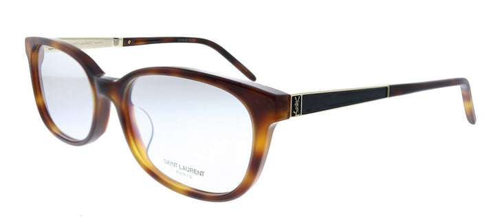Saint Laurent SL M74/F 004 Rectangle Acetate Havana Eyeglasses with Demo Lens