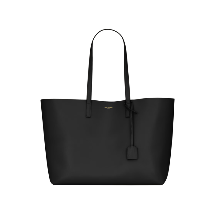 Saint Laurent Large Leather East/West Tote Bag – Cassandre Charm