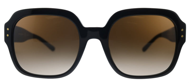 Tory Burch TY 7143U 170913 Square Plastic Black Sunglasses with Brown Gradient Lens