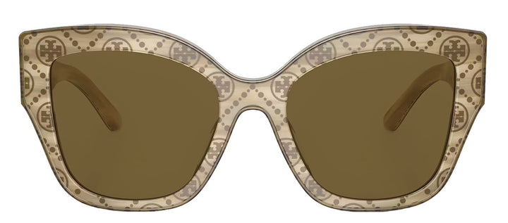 Tory Burch TY 7184U 193373 Butterfly Plastic Ivory Sunglasses with Green Lens