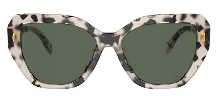 Tory Burch TY 7194U 195171 Cat Eye Acetate Tortoise Sunglasses with Green Lens
