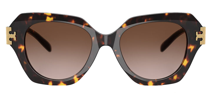 Tory Burch TY 7215U 201613 Cat-Eye Plastic Tortoise Sunglasses with Brown Gradient Lens