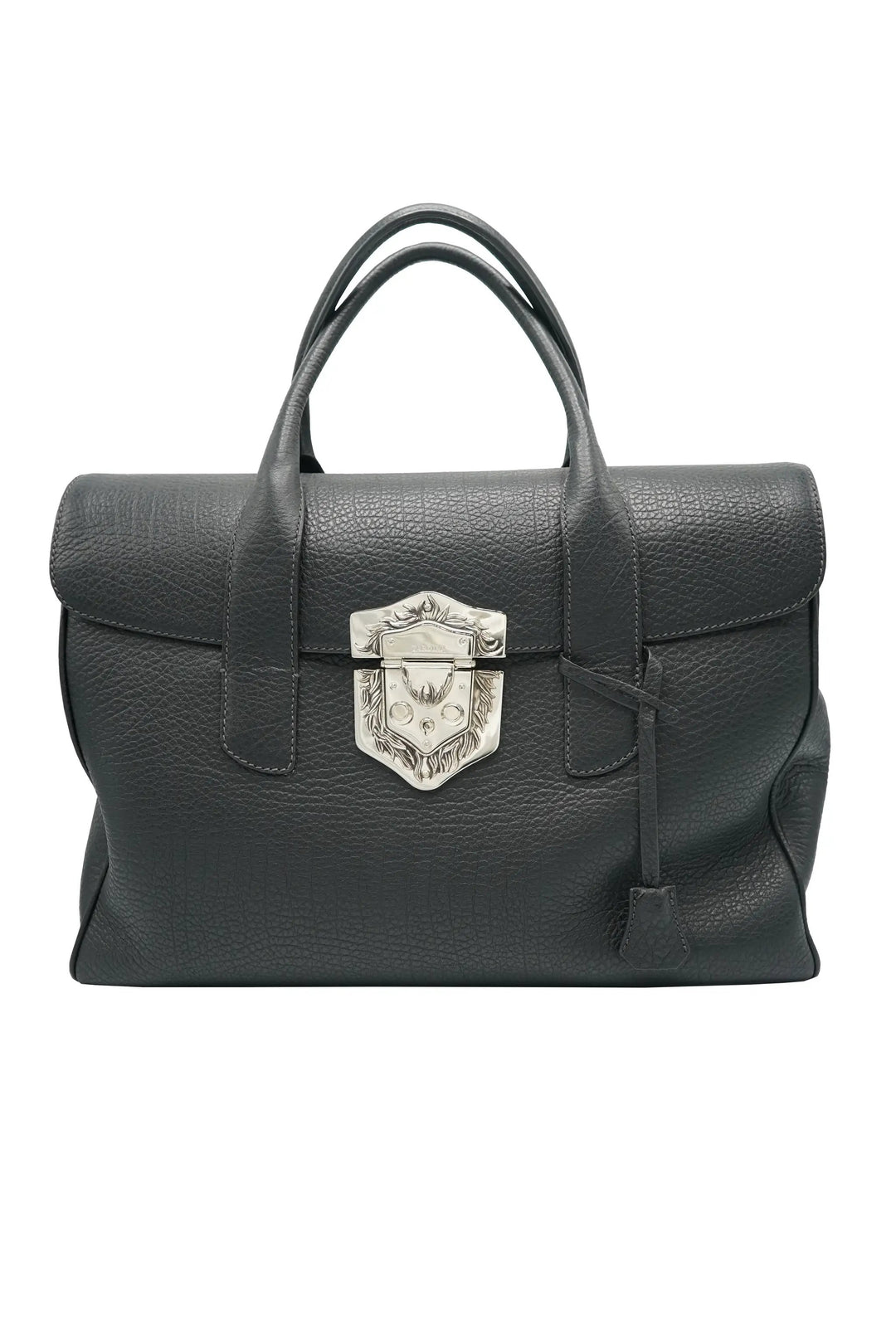 Tardini Shell Cordovan Satchel Bag In Black - Mtabksoalcllugg