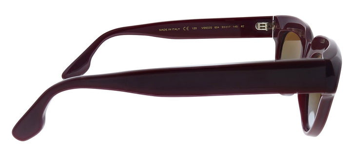 Victoria Beckham VB 602S 604 Cat-Eye Plastic Burgundy Sunglasses with Brown Gradient Lens