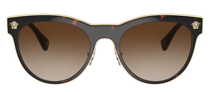 Versace VE 2198 125213 Phantos Plastic Havana Sunglasses with Brown Gradient Lens