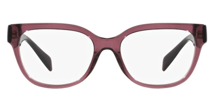 Versace VE 3338 5209 Square Acetate Violet Eyeglasses with Demo Demonstration Lens