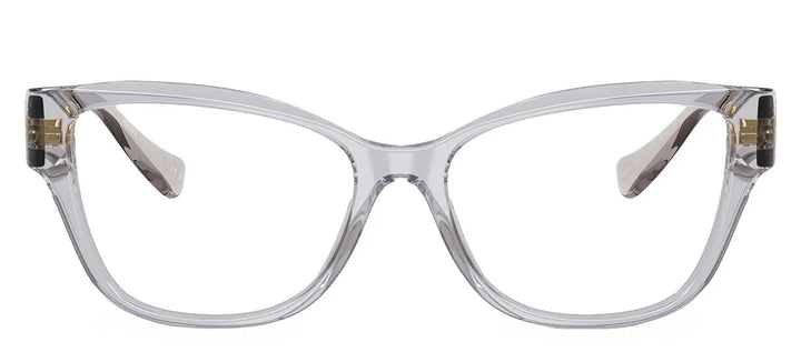 Versace VE 3347 5305 Pillow Plastic Grey Eyeglasses with Logo Stamped Demo Lenses