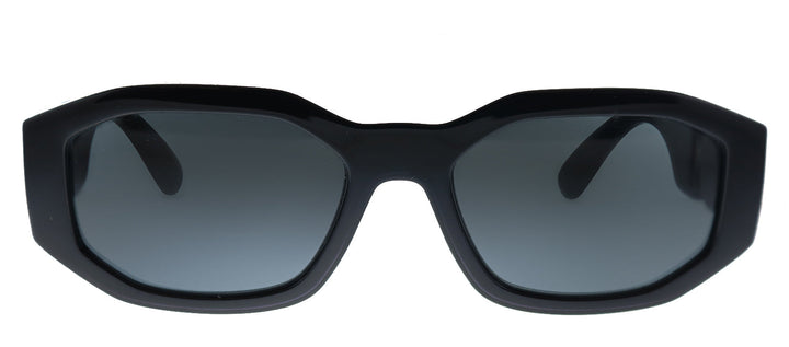 Versace VE 4361 536087 Geometric Plastic Black Sunglasses with Grey Lens
