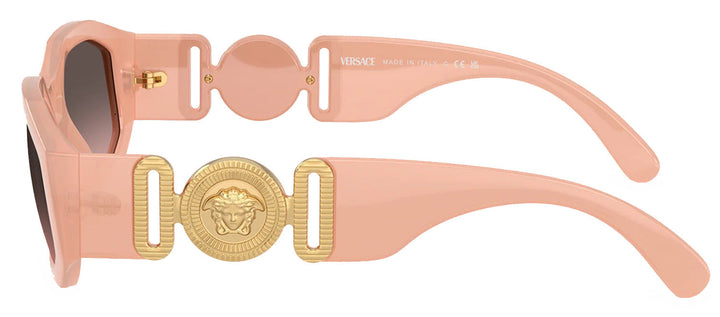 Versace VE 4361 539258 Irregular Plastic Pink Sunglasses with Pink Gradient Lens