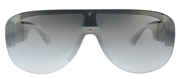 Versace VE 4391 311/6G Shield Plastic Grey Sunglasses with Grey Mirror Lens