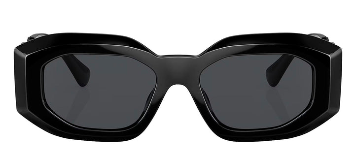 Versace VE 4425U 536087 Irregular Plastic Black Sunglasses with Grey Lens