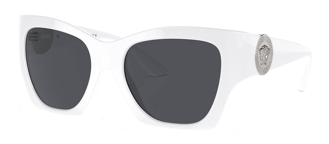 Versace VE 4452 317/87 Fashion Plastic White Sunglasses with Grey Lens