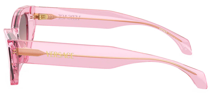 Versace VE 4488U 53705M Cat-Eye Plastic Pink Sunglasses with Rose Gradient Lens