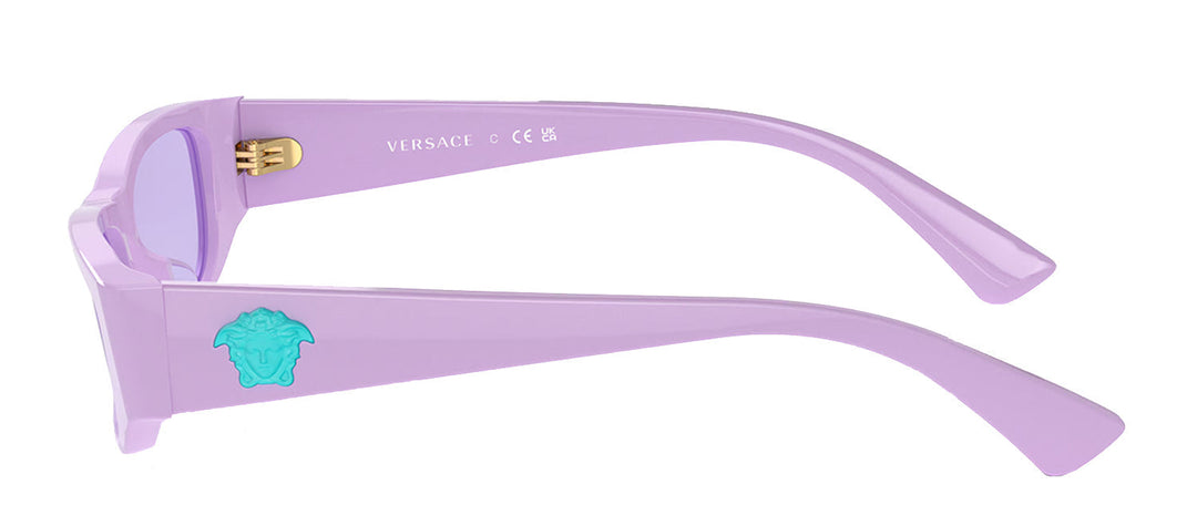 Versace KIDS VK 4002U 54001A Rectangle Plastic Purple Sunglasses with Purple Lens