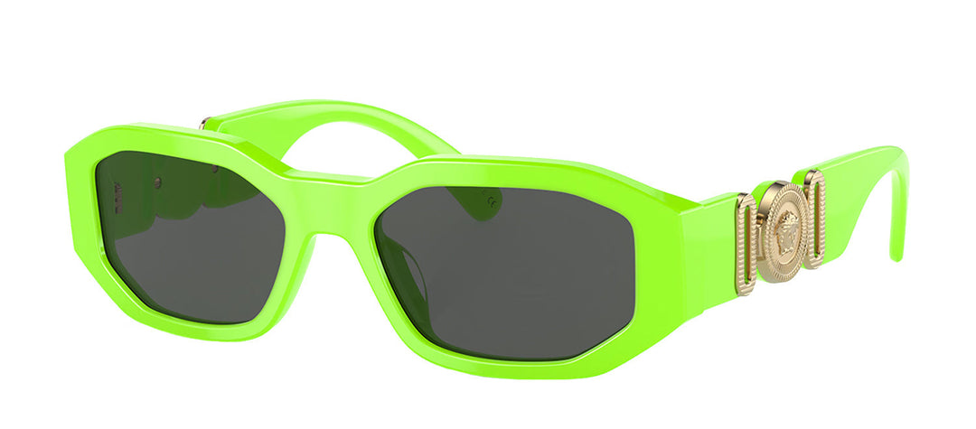 Versace KIDS VK 4429U 536987 Irregular Plastic Green Sunglasses with Grey Lens