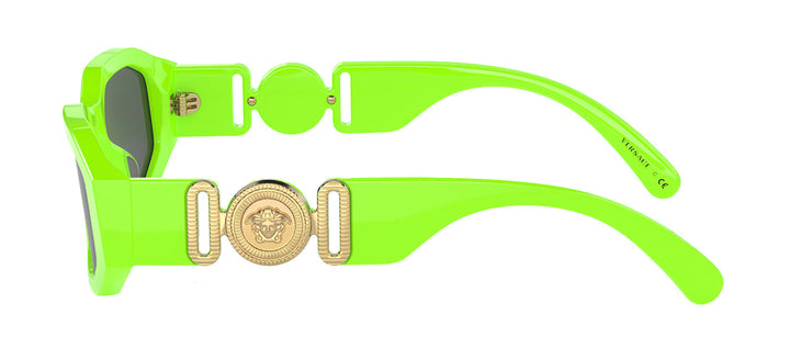Versace KIDS VK 4429U 536987 Irregular Plastic Green Sunglasses with Grey Lens