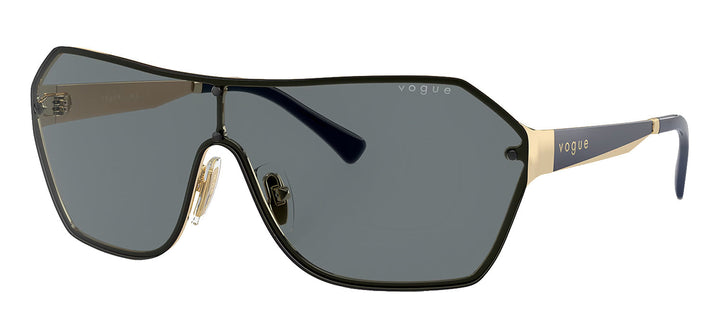 Vogue Eyewear VO 4302S 848/80 Irregular Metal Gold Sunglasses with Blue Lens