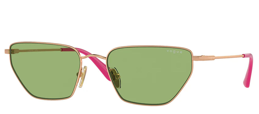 Vogue Eyewear VO 4316S 5152/2 Irregular Metal Gold Sunglasses with Green Lens