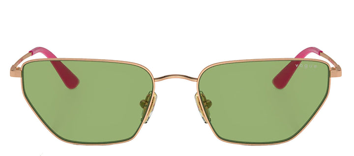 Vogue Eyewear VO 4316S 5152/2 Irregular Metal Gold Sunglasses with Green Lens