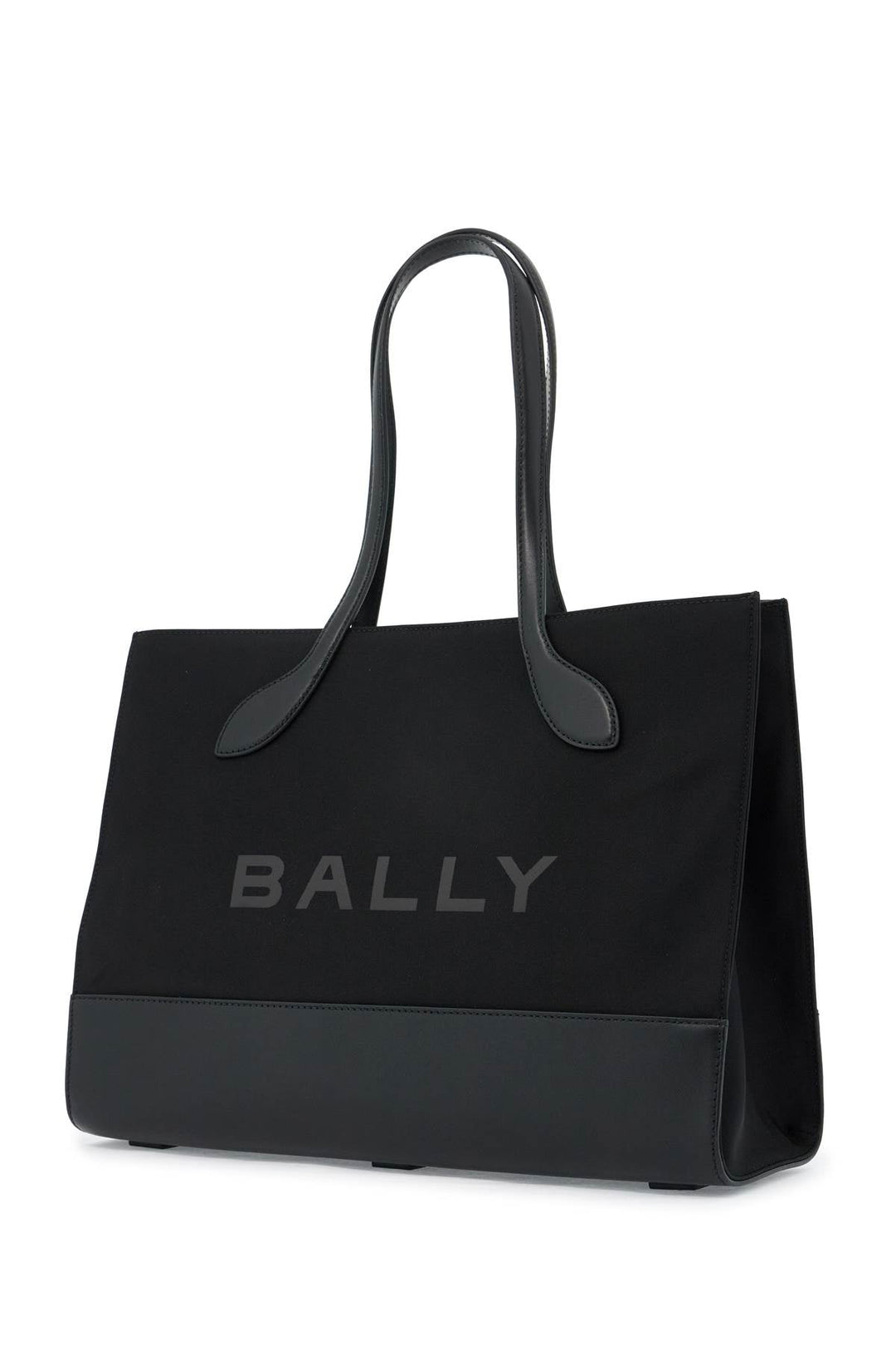 Bally East/west Nylon And Leather Tote Bag