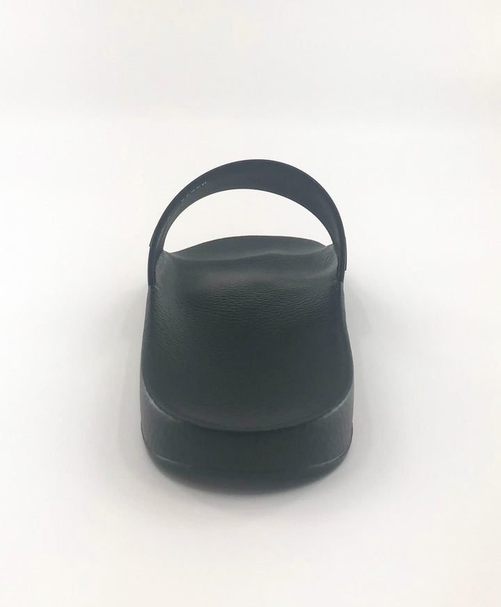 Valentino Black VLTN Logo Pool Slides
