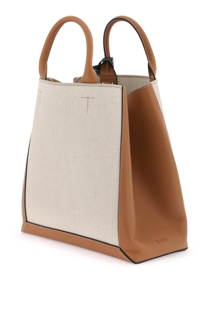 Tod's Canvas & Leather Small Tote Bag