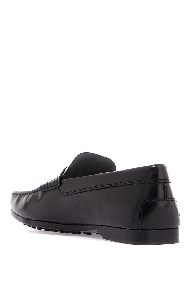 Tod's Brushed Leather Loafers With Penny Detail