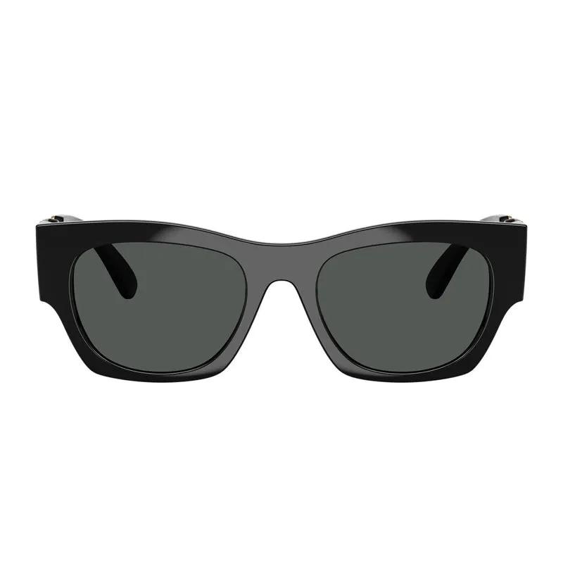 Versace Sunglasses Square Full Rim, Black Frame and Dark Grey Lens VE4479UGB1/87