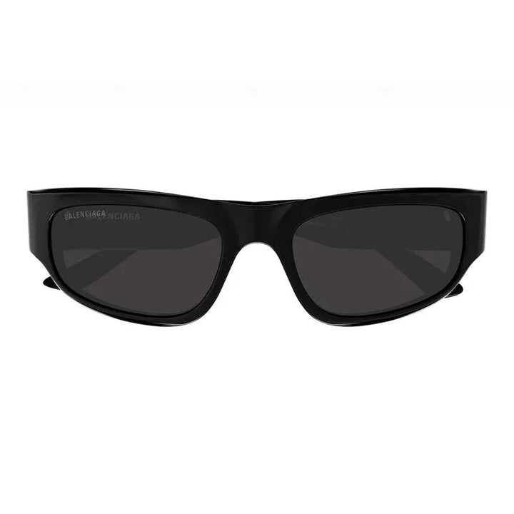 Balenciaga Sunglasses Rectangle Full Rim, Black Frame And Grey Lens Bb0388S001