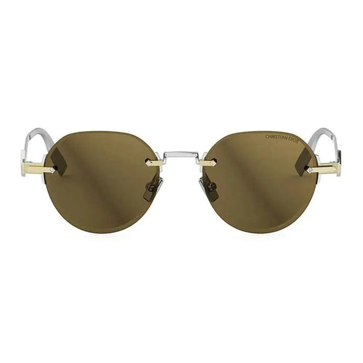 Dior Sunglasses Square Rimless, Gold/silver Frame And Brown Lens Cddiamondr5Uf2H0