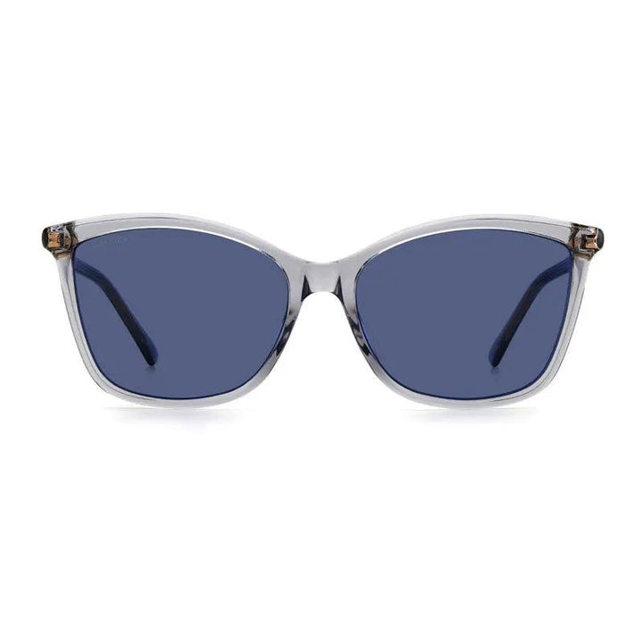Jimmy Choo Sunglasses Square Full Rim, Transparent Grey Frame And Blue Lens Ba/g/s0Kb7Ku