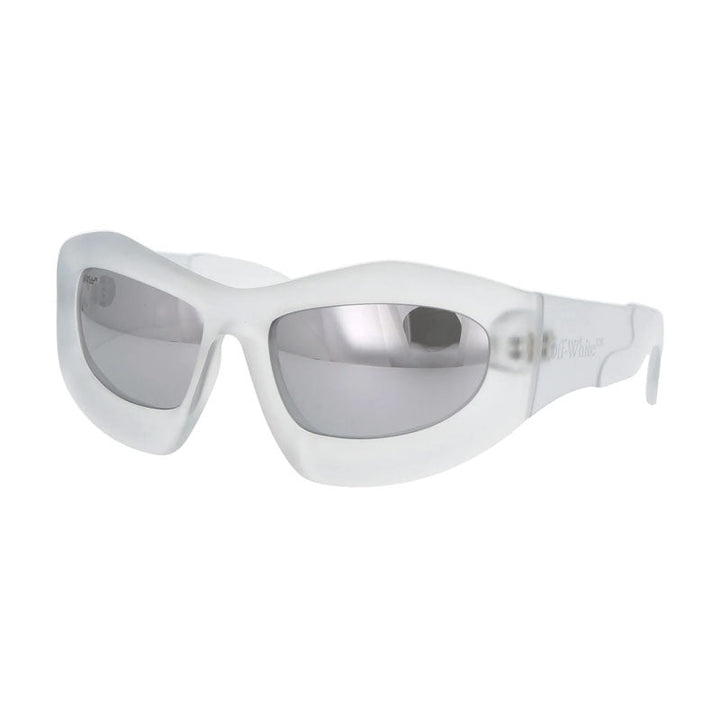 Off-White Sunglasses Cat Eye Full Rim, Crystal Frame and Silver Mirror Lens OERI075KATOKA0072
