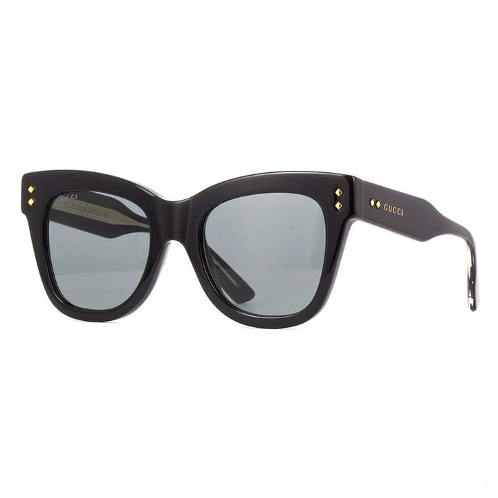 Gucci Cat Eye Full Rim, with a Black frame and Grey lens.