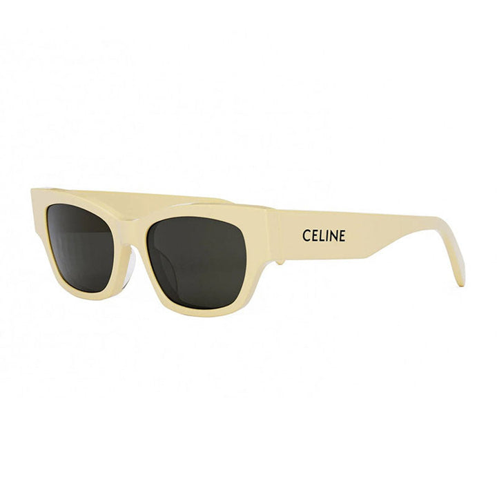 Celine Square Full Rim, with a Shiny Light Brown frame and Smoke lens.