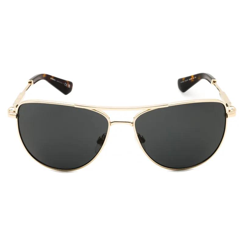 Burberry Sample Sale | Burberry Sunglasses Aviator Full Rim, Light Gold Frame And Dark Grey Lens Be3149110987 - Sunglasses | Designer outlet