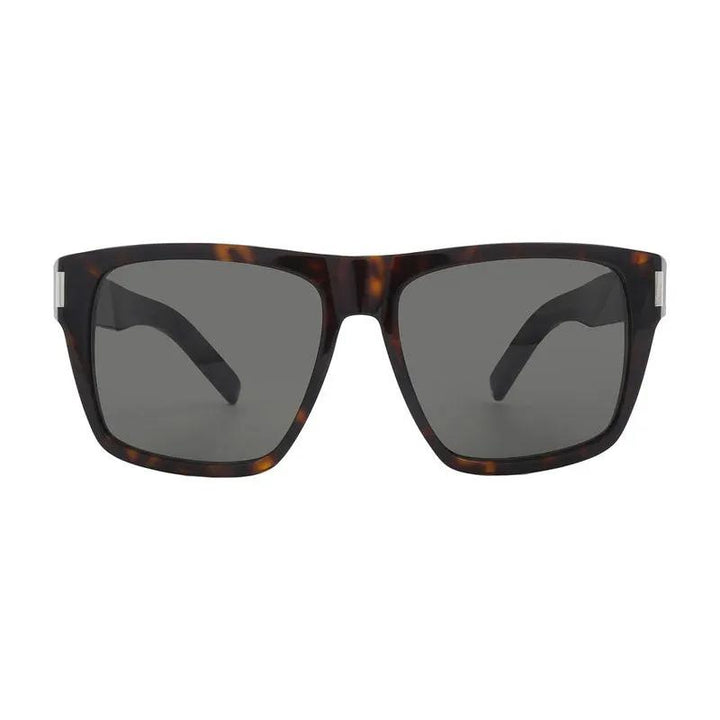 Saint Laurent Sample Sale | Saint Laurent Sunglasses Square Full Rim, Havana Frame And Grey Lens Sl424002 - Sunglasses | Designer outlet