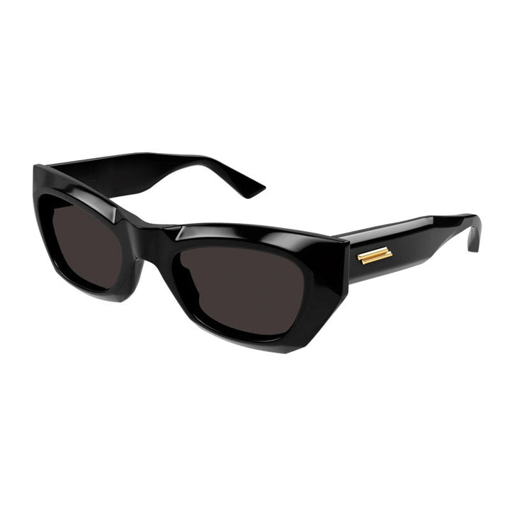 Bottega Veneta Sunglasses Cat Eye Full Rim, Black Frame and Grey Lens BV1251S001