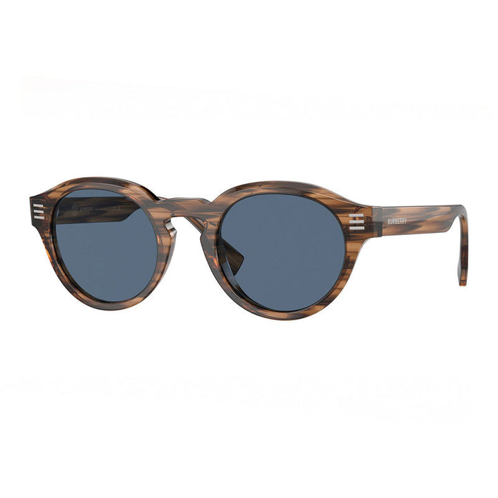 Burberry Sunglasses Round Full Rim, Brown Frame and Dark Blue Lens BE4404409680