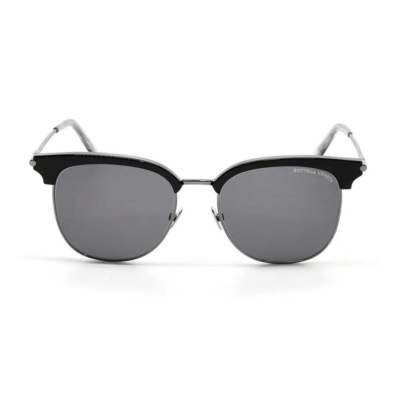 Bottega Veneta Sample Sale | Bottega Veneta Sunglasses Square Full Rim, Ruthenium/black Frame And Grey Lens Bv0253S001 - Sunglasses | Designer outlet