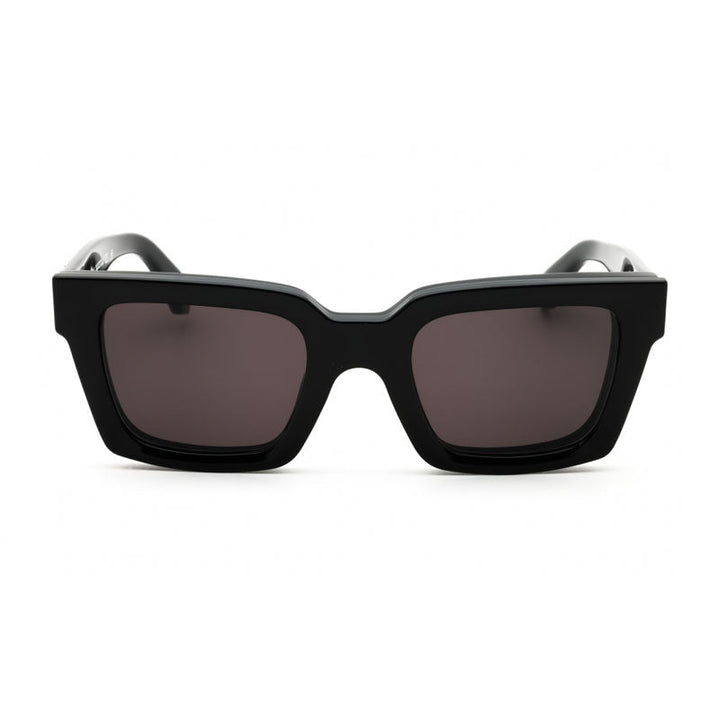 Off-White Sunglasses Square Full Rim, Black Frame and Clear with Magnetic Clip-On Dark Grey Lens OERI14CCLIPON1007