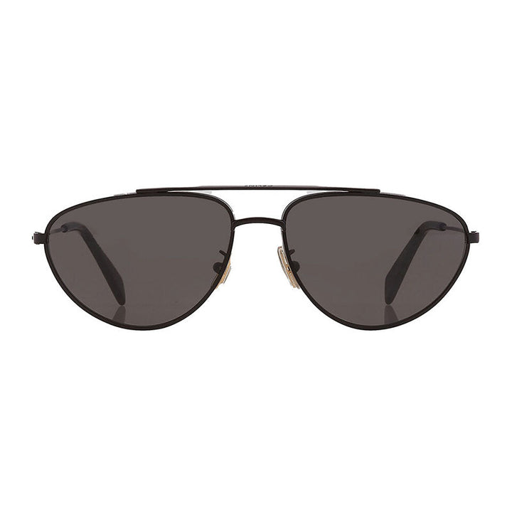 Celine Aviator Full Rim, with a Matte Black frame and Smoke lens.