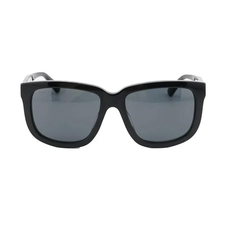 Gucci Sunglasses Square Full Rim, Black Frame And Grey Lens