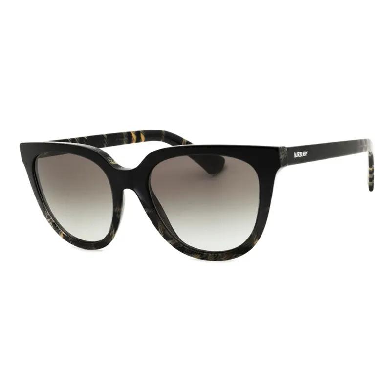 Burberry Sunglasses Square Full Rim, Grey Check Frame And Grey Gradient Lens