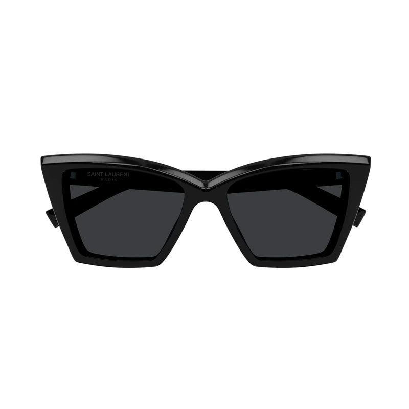 Saint Laurent Sunglasses Cat Eye Full Rim, Black Frame and Black Lens SL657001
