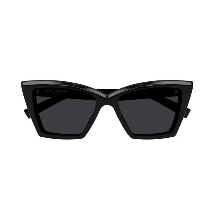 Saint Laurent Sunglasses Cat Eye Full Rim, Black Frame and Black Lens SL657001
