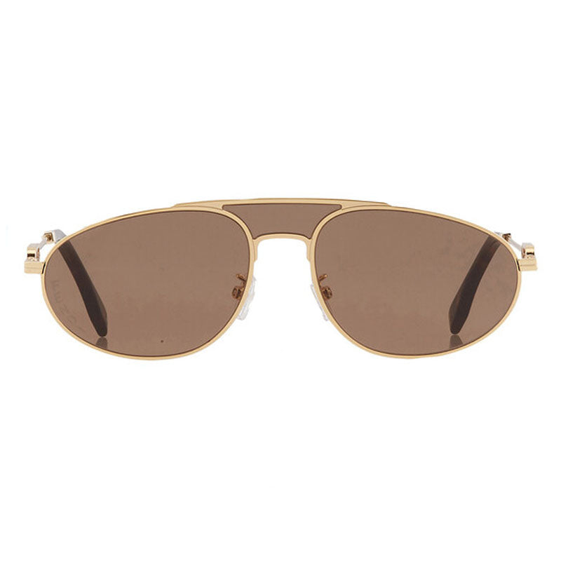 Fendi Aviator Full Rim, with a Endura Gold frame and Brown lens.