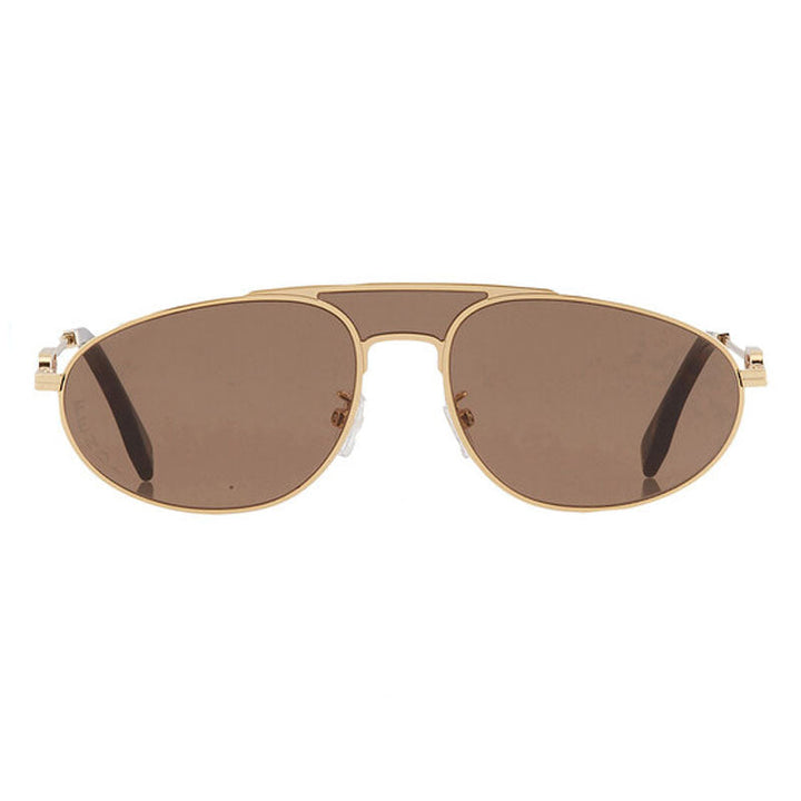 Fendi Aviator Full Rim, with a Endura Gold frame and Brown lens.